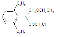 Acetochlor structural formula