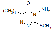 Metribuzin   structural formula