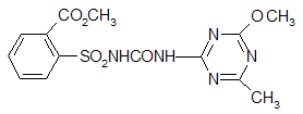 Metsulfuron-methyl structural formula