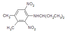 Pendimethalin structural formula