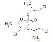 Tris (1-chloro-2-propyl) phosphate structural formula
